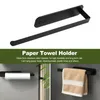 Kitchen Storage Easy Install Wall Mount Paper Towel Holder With Long Bar Multifunction Under Cabinet Rags For Bathroom Toilet Home