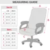 Ml Size Office Stretch Spandex Chair Cover Anti-Fouling Computer Seat Cover borttagbart kontorsstolskydd för Home EL 240108