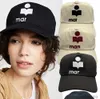 Damen Herren Casquette Fashion Baseball Caps Mar Ant Canvas Designer Hut Sonnenschirm mit Kalbsleder-Patch Baumwollfutter Cappello Soft Luxury Marant7kxv