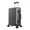 Koffers 20/24/28 inch aluminium harde trolley Lage Hoogwaardige mode-reispak Zakelijk handbagage Drop Delivery Bags Toegang Otmqo