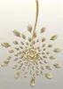 Наклейки на стену самоклеящиеся золотые роскошные растения домашний декор искусство современные плакаты с сусальным золотом и принты для гостиной