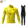 Conjuntos de camisetas de ciclismo 2023 BJORKA, nuevo conjunto de ropa de ciclismo de lana térmica de invierno para hombres, traje de Jersey de manga larga, ropa para montar en bicicleta al aire libre, ropa de MTB, pantalón con pechera L240108