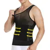 Män midjestödväst med hållningskorrigering Magkontroll Girdle Lumbal Back Belt Body Shaper Gym Sports Safety Accessories 240108