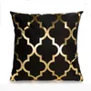 Pillow Gold Christmas Bronzing Cover Decorative Pillows Fashion Seat S Home Decor Geometric Throw Sofa Pillowcase