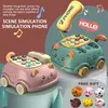 Baby-Pädagogisches Lernspielzeug 0 12 Monate Montessori-Lichter Musikalisches Klavier-Handy-Mädchen-Kind-Kind-Telefon-Geschichten-Maschine 240108