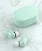 Wireless Bluetooth Earbuds Typ C ładowarka J15 Macaron Color stereo mini dotyk TWS różowy typ z mikrofonem małe uszy.