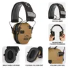 NRR23DB Slim Electronic Muff Electronic Shooting Earmuff Tactical Hunting Hearing Protective Headset High Quality 240108