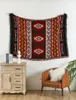 Hanging Cotton Knitted Geometric Sofa Blanket Tapestry Turkish Bedroom Rug Soft Living Room Carpet Bedspread deken 240106