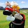 Golf Demir Kafa Kapakları Set Pratik PU Deri Dayanıklı Headcover Golf Spor Aksesuarları Putter Protector 240108