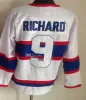 Montréal''canadiens'''vintage Montréal Hockey Jerseys 10 Guy Lafleur 4 Jean Beliveau 9 Maurice Richard 29 Ken Dryden 33 Patrick Roy Retro CCM