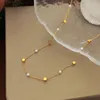 Collane con ciondolo Gioielleria di moda Perla cubica Catena di perle finte Elegante e delicato Donne Regalo Ottone Con Placcato in oro 18K Per donna