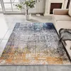 Imitation Rabbit Hair Printed Carpet Modern vardagsrum Luxury Decor Rug Kids Bedside Floor Mat Silent Pad Baby Crawling Mattor 240108