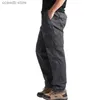 Men's Pants Men's New Overalls Loose Straight Multi-Pocket Casual Pants Outdoor Training Sports Camouflage Tactical Pants Cotton Comfort T2401