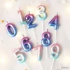 Candles Unique Design Birthday Cake Toppers Candle 0-9 Number Candle Ornament