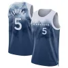 Kids 5 Anthony Edwards basketbalshirts heren MIN Minnesotas -anthony Towns Timberwoe Jaden Mcdaniels Rudy Gobert Kyle Anderson Jeugd City Jersey