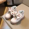 Buty Cozulma jesienne zimowe dzieci Krótkie dla dziewcząt Krawat Kopika 1-6 lat dla dzieci miękkie skórzane buty Toddlers Sneakers