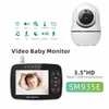 SM935E Babyphone mit 3,5-Zoll-Farb-LCD-Bildschirm, Video-Zwei-Wege-Gegensprechanlage, Babyphone-Unterstützung, Fernkamera, Schwenk-Zoom-Kamera, LCD-Bildschirm
