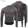 Maglia da ciclismo Set Pns Pro New Maglia da ciclismo Set da uomo Maniche lunghe Tuta da bici 19D Gel Pad Pantaloni Autunno MTB Maillot Ciclismo Abbigliamento Bicicletta UniformE240108