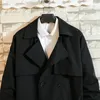 Trench da uomo coreano moda primavera giacca a vento trench da uomo Smart Casual allentato lungo soprabito streetwear big size 5XL 240106