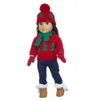 18 Polegada bonecas roupas boneca acessórios 43cm kawaii moda camisola vestido de natal chapéu para presentes da menina americana 240108