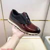 Leather Sneaker BERLUTI Casual Shoes New Men's Calf Leather Fabric Splicing Low Top Sports Shoes Patina Ancient Dyeing Casual Shoes HB06