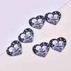 Charms 10pcs 43 38 mm Halloween Heart para szkieletowa czaszka akrylowa do kolczyka naszyjnik