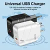 40W PD USB C充電器クイックチャージQC3.0 iPhone 15用の壁充電器アダプター15 Samsung S24 Xiaomi高速充電USB充電器