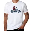 Herrpolos cool fader julcyklist jultomten på chopper motorcykel present t-shirt tee skjorta frukt av vävstolarna t-skjortor