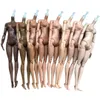 Poupée mince, corps de Yoga, blanc, marron, café, peau Beige, figurines, jouets multicolores, 240108
