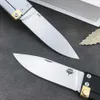 Kniv atropos fick aluminiumlegering vikning kniv taktisk självförsvar flipper d2 blad ny utomhus camping jackknife edc räddningsverktyg