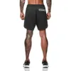 Pantanos cortos para hombres cortos para hombres que corren pantalones cortos de camuflaje de camuflaje entrenamiento de compresión de baloncesto 2-en-1 entrenamiento de secado rápido de ropa deportiva 24325