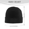 Berretti Grigio scuro Nero Scacchiera Skullies Berretti Berretti Moda Inverno Caldo Cappelli lavorati a maglia Unisex adulto Motivo a scacchi Cofano