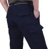 Summer Casual Lightweight Army Military Long Trousers Male Waterproof Quick Dry Cargo Camping Overalls Tactical Pants Breathable 240108