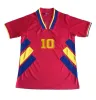 1994 Romania National Team Mens fan Maglie da calcio HAGI RADUCIOIU POPESCU ROMANIA Home Giallo Away Red RETRO Maglia da calcio manica corta