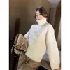 Celinnes Sweater Designer Fashion Women's High Quality Autumn And Winter Embroidery Fried Dough Twists Collar Pullover Lazy Style Soft Waxy Wool Sweater Girl