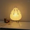 مصابيح طاولة Noguchi مصباح LED الحديث الأرز الياباني الحد الأدنى لبار غرفة المعيشة دراسة ديكور داخلي المنزل Akari الضوء