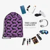 Shoppingväskor Dachshunds Purple DrawString ryggsäck män gymträning fitness sportväska buntad yoga för kvinnor