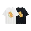 ファッションデザイナーギャラリー部門ファッションTシャツヒップホップストリートトレンドスプラッシュインクグラフィティレタリングプリントルーズカップル半袖Tシャツ56324