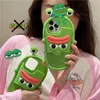 Custodie per cellulari Divertimento Big Mouth Frog Shoes Custodia protettiva 3D adatta per iPhone 15 13 12 14 Pro Max 11 Pantofole simulate Custodia per telefono in siliconeL240105