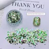 Nail Art Decorations Jar High Quality Mix Colors 3 Sizes Round Shape Glitter Holographic Sequin Arylic Paillette Decals Tip YHX18#