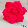 Dekorativa blommor 1 st färdig stickad konstgjord handgjorda virkningssimulering Rose Bouquet Valentine's Day Gifts Wedding Decor