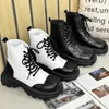 Autumn Winter Classic Mens Work Comfortable Platform Leather for White Black Ankle Boots Casual Men Botas Hombre