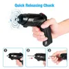 36v Electric Screwdriver Rechargeable Pivoting Handle Power Tools Set Cordless Household Maintenance Repair Impact Drill Kit 240108