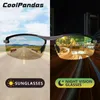 Óculos de sol Coolpandas Óculos de Sol Fotocromáticos Inteligentes Homens Polarizados Óculos Camaleão Mulheres Óculos de Condução Óculos de Sol Zonnebril Heren