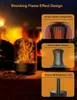 Haut-parleurs Haut-parleurs Bluetooth d'extérieur, haut-parleur à flamme LED Bluetooth 5.0, haut-parleur d'atmosphère de torche à flamme étanche Ipx5, haut-parleurs de patio, cadeau