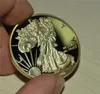 10 StückLotAmerican Eagle Gold Clad Coin2000 Liberty American Eagle 20 Dollar GoldmetallmünzeSpiegeleffekt3698905