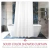 Shower Curtains El Bathroom Curtain Replacement Solid Color PEVA Bath