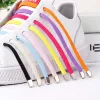 1 Pair Elastic Shoelaces 17colors No Tie Shoe laces Outdoor Leisure Sneakers Quick Safety Flat Shoe lace Kids And Adult Unisex Lazy laces