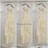 Sacs de rangement Double face Transparent Tle / Voile Mariage Robe de mariée Dust Er avec fermeture à glissière latérale pour la maison robe de garde-robe Drop Livraison G Dhy92