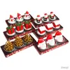 キャンドル3PCS/ロットサンタクロース雪だるま松ぼっくりの家のクリスマスキャンドルメリークリスマスパーティーの装飾